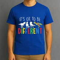 Its Ok To Be Different Autism Awareness Dinosaurs T-Shirt