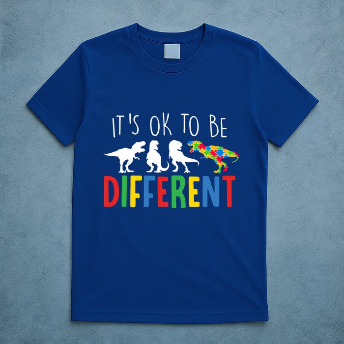 Its Ok To Be Different Autism Awareness Dinosaurs T-Shirt