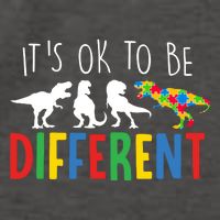 Its Ok To Be Different Autism Awareness Dinosaurs Vector Backpack