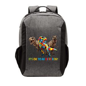 ItS Ok To Be Different Dinosaur Autism Awareness Funny Gift Vector Backpack