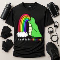 It's Ok To Be Different Autism Awareness Dinosaur Performance Shirt