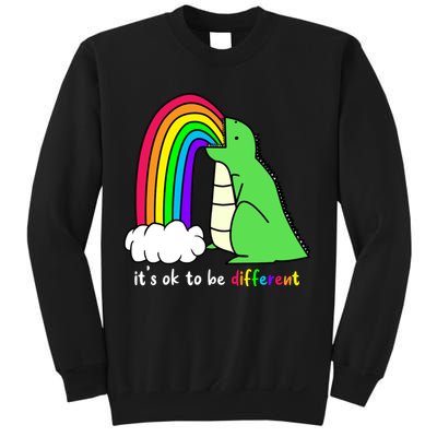 It's Ok To Be Different Autism Awareness Dinosaur Sweatshirt