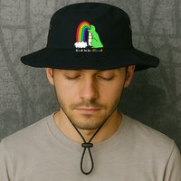 It's Ok To Be Different Autism Awareness Dinosaur Bucket Hat