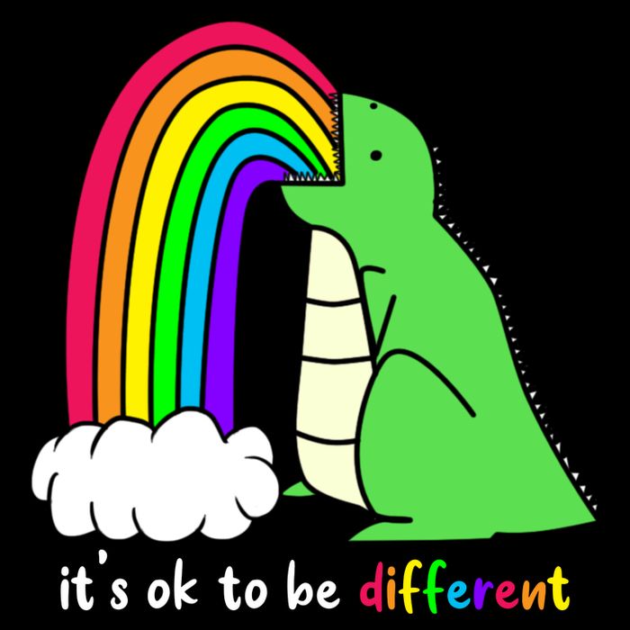 It's Ok To Be Different Autism Awareness Dinosaur Cooling Performance Long Sleeve Crew