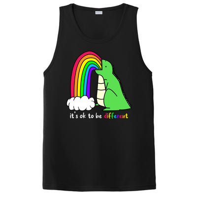 It's Ok To Be Different Autism Awareness Dinosaur PosiCharge Competitor Tank