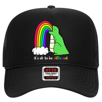 It's Ok To Be Different Autism Awareness Dinosaur Trucker Hat