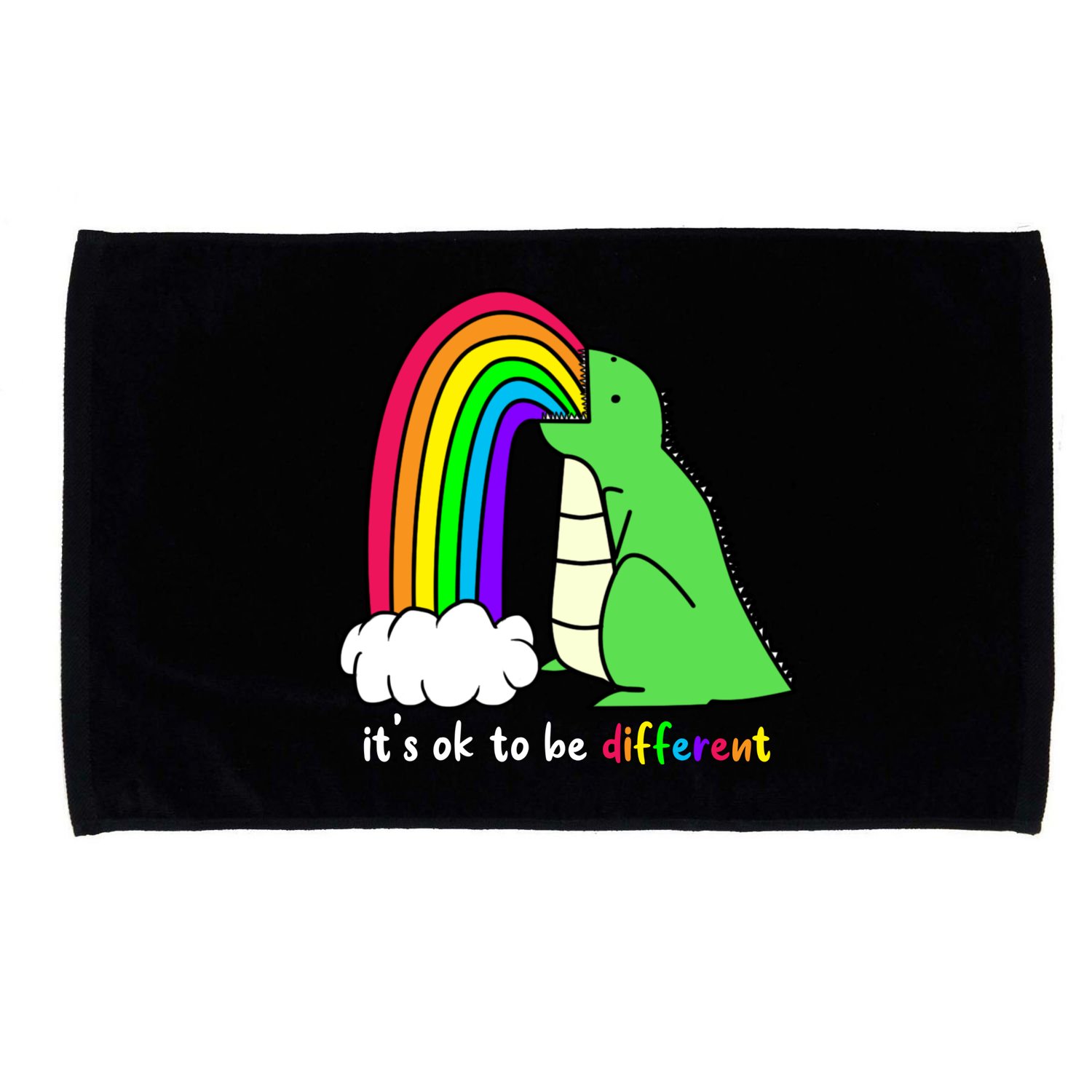 It's Ok To Be Different Autism Awareness Dinosaur Microfiber Hand Towel