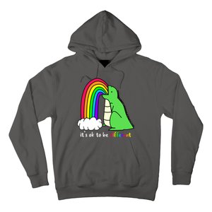 It's Ok To Be Different Autism Awareness Dinosaur Hoodie