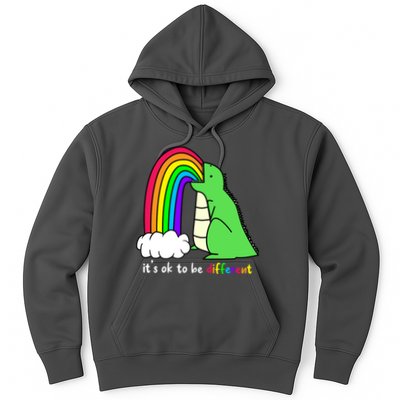 It's Ok To Be Different Autism Awareness Dinosaur Hoodie
