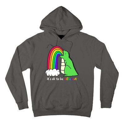 It's Ok To Be Different Autism Awareness Dinosaur Hoodie