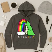 It's Ok To Be Different Autism Awareness Dinosaur Hoodie