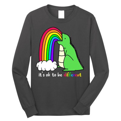 It's Ok To Be Different Autism Awareness Dinosaur Long Sleeve Shirt