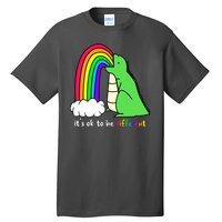 It's Ok To Be Different Autism Awareness Dinosaur Tall T-Shirt