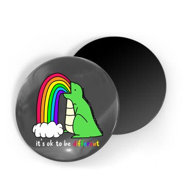 It's Ok To Be Different Autism Awareness Dinosaur Magnet