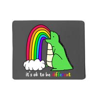 It's Ok To Be Different Autism Awareness Dinosaur Mousepad