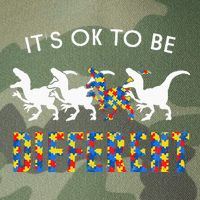 It's Ok To Be Different Autism Awareness Dinosaur Legacy Tie Dye Trucker Hat