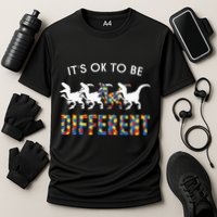 It's Ok To Be Different Autism Awareness Dinosaur Performance Shirt