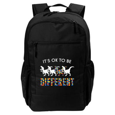 It's Ok To Be Different Autism Awareness Dinosaur Backpack