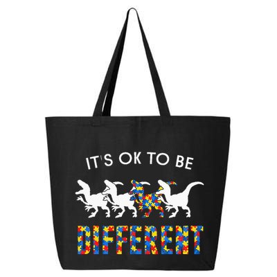 It's Ok To Be Different Autism Awareness Dinosaur 25L Jumbo Tote