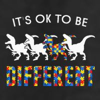 It's Ok To Be Different Autism Awareness Dinosaur Trucker Hat