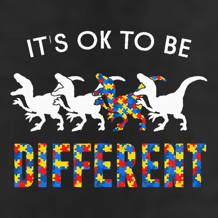 It's Ok To Be Different Autism Awareness Dinosaur Microfiber Hand Towel