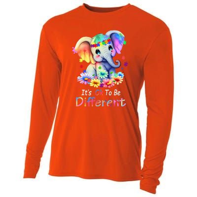 Its Ok To Be Different Autism Awareness Acceptance Cooling Performance Long Sleeve Crew