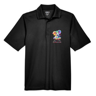 Its Ok To Be Different Autism Awareness Acceptance Men's Origin Performance Pique Polo