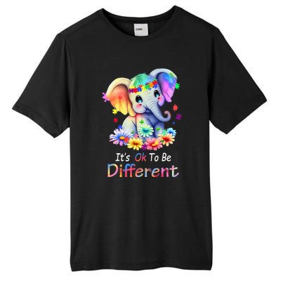 Its Ok To Be Different Autism Awareness Acceptance Tall Fusion ChromaSoft Performance T-Shirt