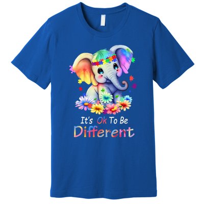 Its Ok To Be Different Autism Awareness Acceptance Premium T-Shirt