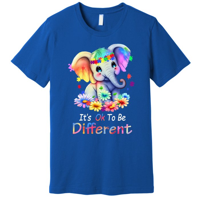 Its Ok To Be Different Autism Awareness Acceptance Premium T-Shirt