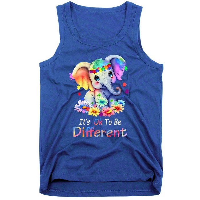 Its Ok To Be Different Autism Awareness Acceptance Tank Top