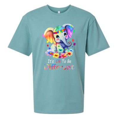 Its Ok To Be Different Autism Awareness Acceptance Sueded Cloud Jersey T-Shirt