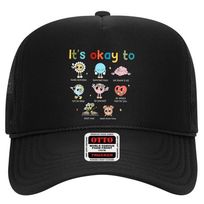 ItS Okay To Not Be Ok Mental Health Awareness Brain Illness Trucker Hat