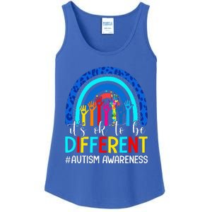 It's Ok To Be Different Autism Awareness Rainbow Ladies Essential Tank