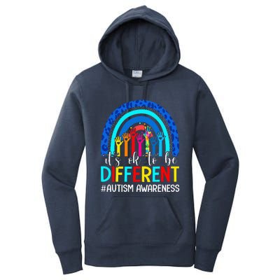 It's Ok To Be Different Autism Awareness Rainbow Women's Pullover Hoodie