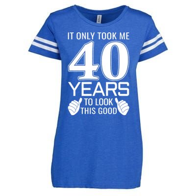 It Only Took Me 40 Years To Look This Good Funny Enza Ladies Jersey Football T-Shirt