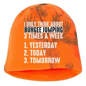 I Only Think About Bungee Jumping 3 Times A Week Meaningful Gift Kati - Camo Knit Beanie