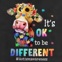 It's Ok To Be Different Heifer Cow Autism Awareness Hat