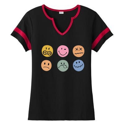 ItS Okay To Feel All The Feels Ladies Halftime Notch Neck Tee