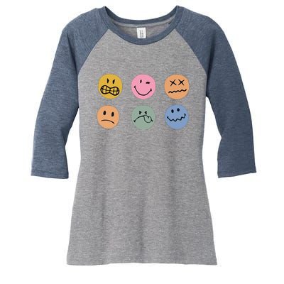 ItS Okay To Feel All The Feels Women's Tri-Blend 3/4-Sleeve Raglan Shirt