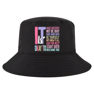 ItS Okay To Make Mistakes Be Yourself Gift Cool Comfort Performance Bucket Hat