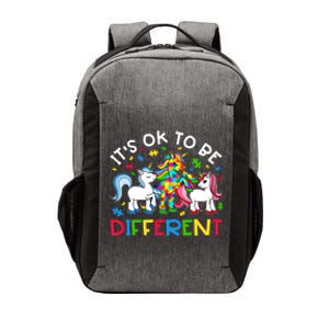 ItS Ok To Be Different Unicorn Puzzle Autism Awareness Gift Vector Backpack