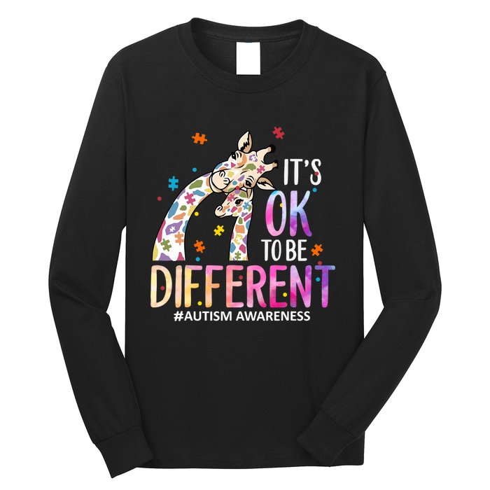 Its Ok To Be Different Autism Awareness Acceptance Be Kind Long Sleeve Shirt