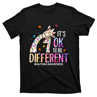 Its Ok To Be Different Autism Awareness Acceptance Be Kind T-Shirt