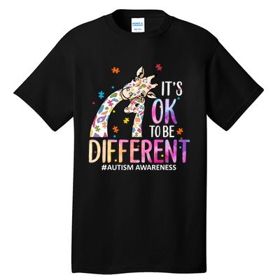 Its Ok To Be Different Autism Awareness Acceptance Be Kind Tall T-Shirt