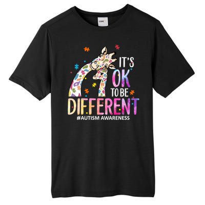 Its Ok To Be Different Autism Awareness Acceptance Be Kind Tall Fusion ChromaSoft Performance T-Shirt