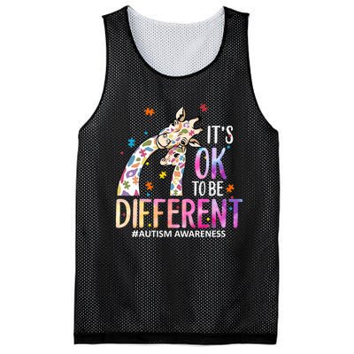 Its Ok To Be Different Autism Awareness Acceptance Be Kind Mesh Reversible Basketball Jersey Tank