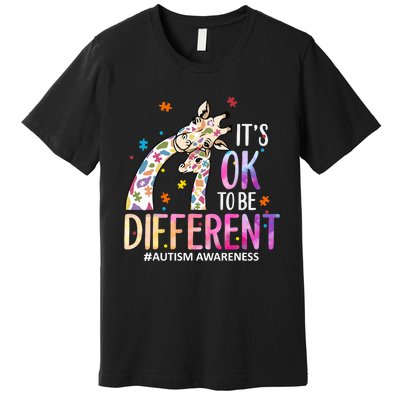 Its Ok To Be Different Autism Awareness Acceptance Be Kind Premium T-Shirt