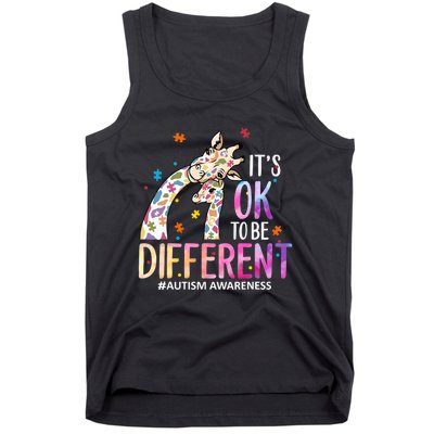 Its Ok To Be Different Autism Awareness Acceptance Be Kind Tank Top