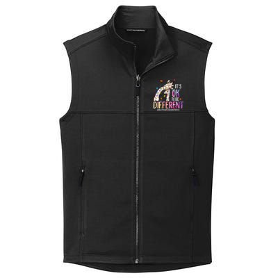 Its Ok To Be Different Autism Awareness Acceptance Be Kind Collective Smooth Fleece Vest